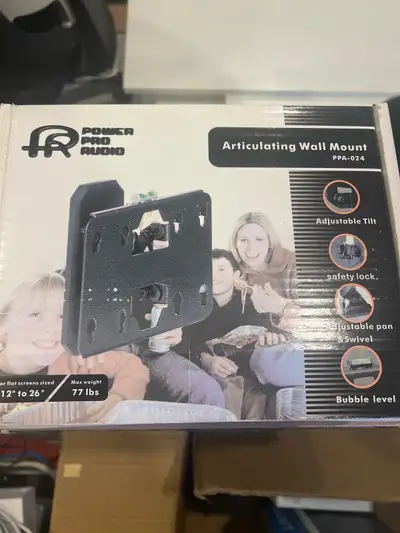 Power Pro Audio TV wall mount, View more