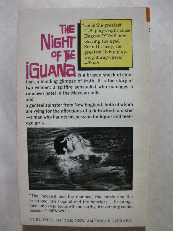 Night of the Iguana by Tennessee Williams. Vintage in Fiction in City of Toronto - Image 2