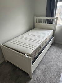 IKEA Hemmes Twin Bed & Mattress/Boxspring