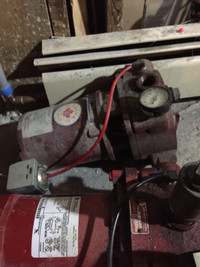 2 red jacket water pumps