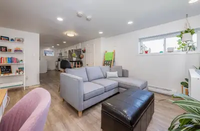 Unfurnished newly renovated 2 bedroom, 1 bathroom basement suite with lots of natural lighting in a...