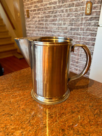 64 oz Korean Stainless Steel Water Pitcher With Ice Shield