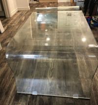 Glass coffee table