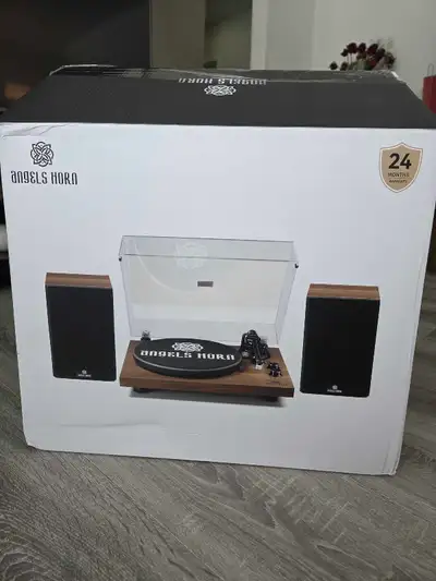 Angels Horn H00501 Hi-Fi Bluetooth Turntable with Stereo Bookshelf Speakers. Audio Quality: Features...