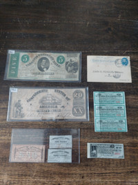 US confederate bills