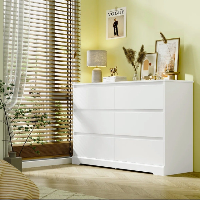 New 6 drawers dresser color white dans Commodes et armoires  à Granby - Image 2