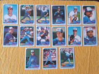 Cartes de baseball Blue Jays de Toronto,saisons 1989/1992/1993