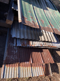 Corrugated roofing tin