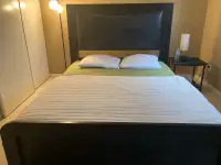 Queen bed and mattress 