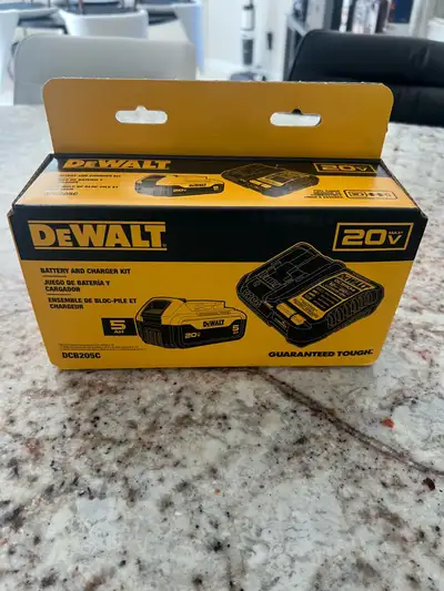 Dewalt battery and charger kit DCB205C, View more