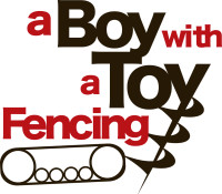 A Boy With A Toy Fencing