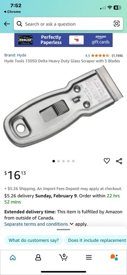 Heavy duty razor scraper518069200460851201