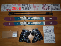 Ensembles kit ski alpin et twin tip 130 140 cm