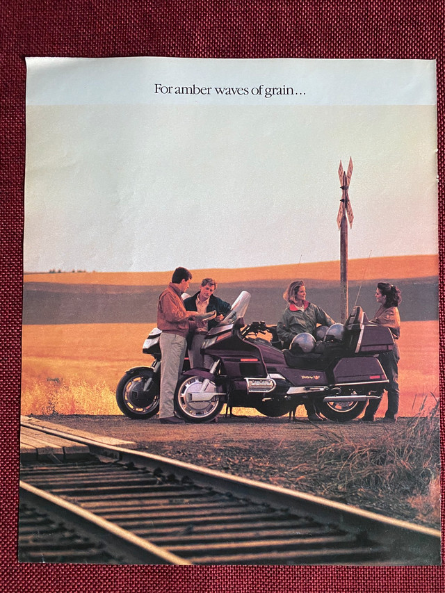 1989 Honda Gold Wing Original Ad in Arts & Collectibles in North Bay