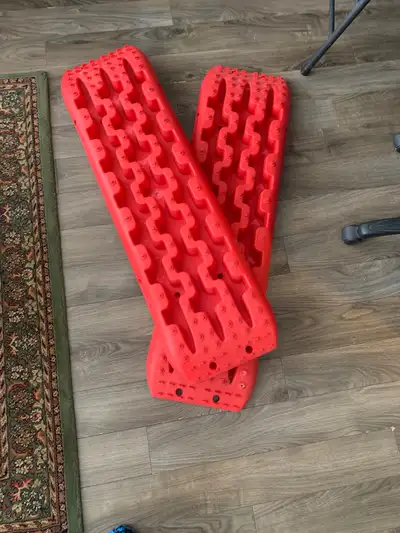 Traction boards, good for snow, sand off road etc. Used one time practically new.