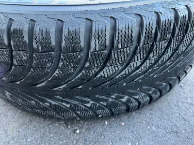 Set of 4 used Michelin snow tires. Tires are good for at least 2 winters (40 – 50 %). Size - 275 X 4...
