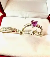 Beautiful Wedding Ring, Matching Band & Promise Ring!