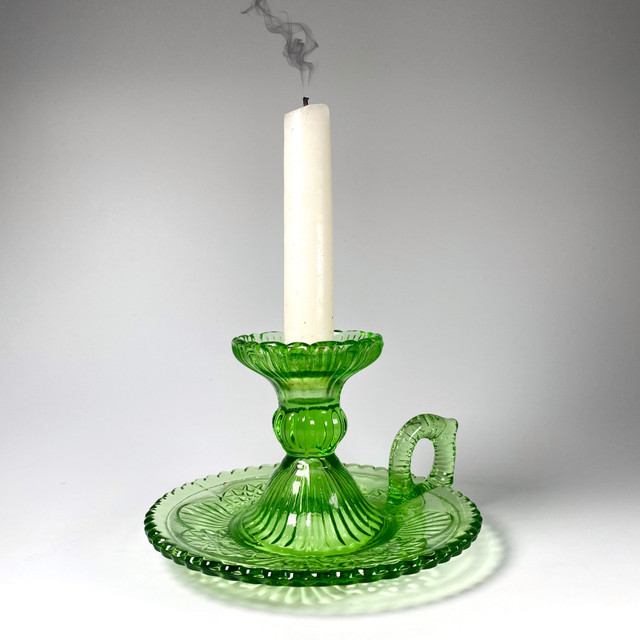 Vintage 1950's Pressed Glass Candle Holder | Arts & Collectibles | City of  Toronto | Kijiji
