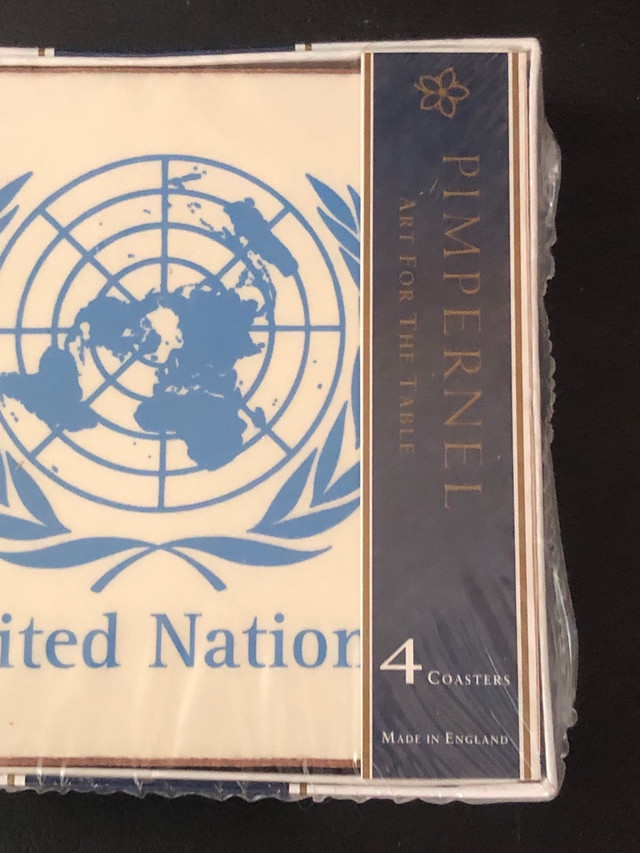  Rare New Pimpernel United Nations set of 4 coasters in Arts & Collectibles in City of Toronto - Image 2
