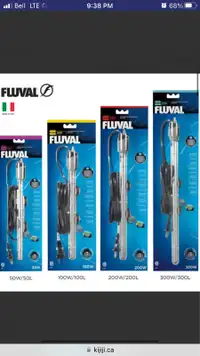 Fluval Heaters Brand NEW in box (NOT refurbish)