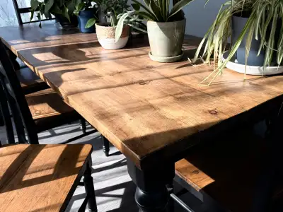 DINING ROOM HARVEST TABLE SET, View more