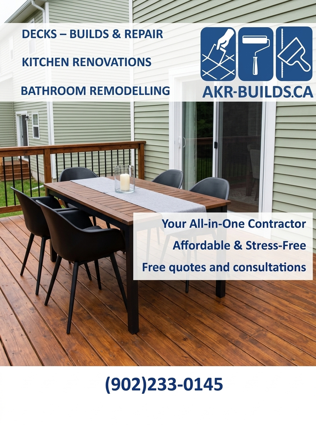 Deck building and repair | (902)233-0145