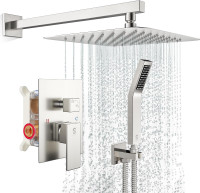 SUN RISE 10inch Brushed Nickel Shower System