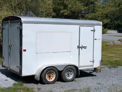 7' x 12' Mirage Cargo trailer, moved from Alberta last fall, it's never seen a salt road. Well equip...