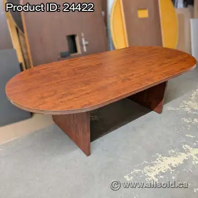 Heartwood Autumn Maple Racetrack Boardroom Table 94" x 43", View more