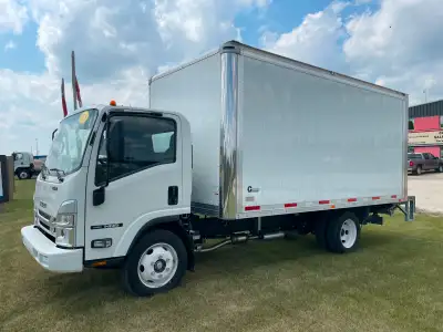 2025 Isuzu NPR-HD GAS - 176" WB - 18ft Van body - EZ tracks - Hardwood flooring - 6.6L v8 GAS engine...