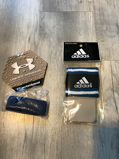 Adidas and Under Armour wristbands/sweatbands *NEW*, View more