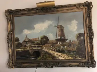 G. Bovard is the artist! Great condition! Please call or text 226 338 7639.