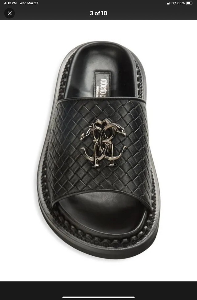 Roberto Cavalli men’s slides leather  in Men's Shoes in Guelph