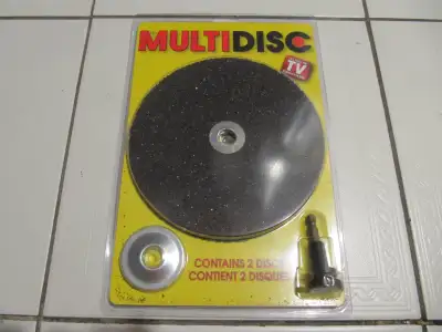 L&H Multidisc Contains 2 Discs Cuts, Grinds, Sharpens,Sands NEW, View more