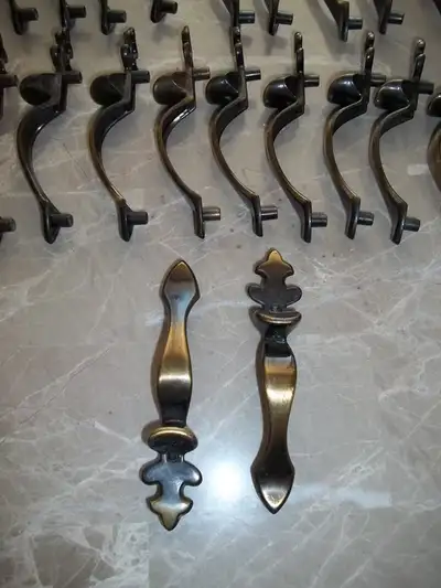 Amerock Antique Brass 16 cabinet door handles., View more