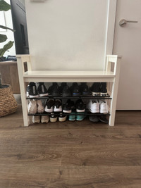 Shoe rack and bench combo 