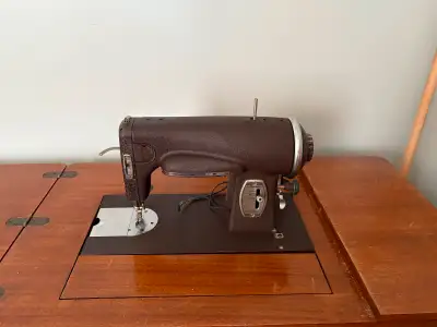 Vintage Kenmore Sewing Machine with chair., View more