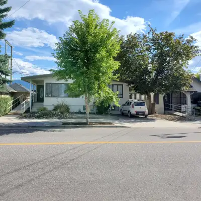 A two-bedroom, one-bathroom basement suite is available for rent in downtown Vernon, available March...