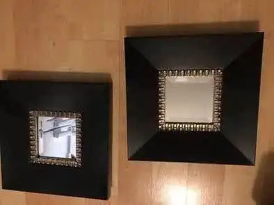 Bombay wall decor black framed mirrors $30, 12” x 12” home decor, View more