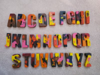 Rainbow Alphabet Crayons