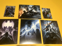 Batman card set. Set of 6 cards including 2 trading cards 