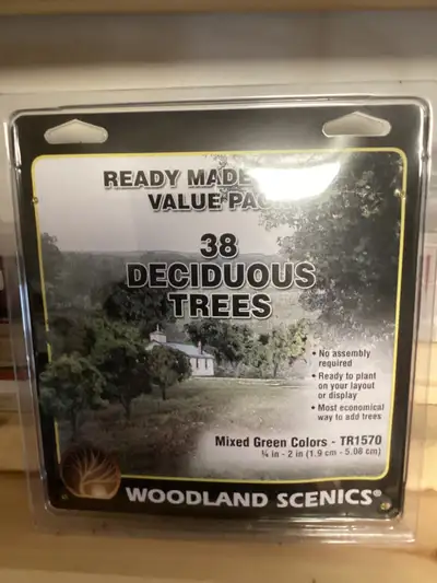 Woodland Scenics 38 pack of ready made trees New, View more