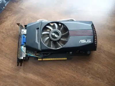 Asus Nvidia GTX GeForce 550Ti 1GB GPU Graphics Card PCI Express 2.0 x16 GDDR5 Connectors: DVI, HDMI,...