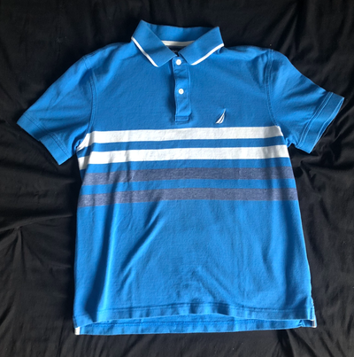 NAUTICA (Size M) Blue Polo Shirt, View more