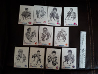 1987 Kraft hockey cards x 11 Quebec Montreal Toronto & more