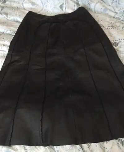 Danier leather long skirt, View more