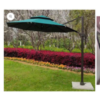 Cantilever umbrella 9 feet green or  wine red