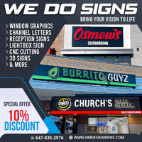 We Do Indoor /outdoor signs with  Special Offer 10% Discount !