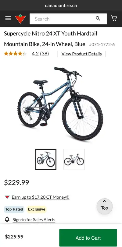 Supercycle Nitro 24 XT Youth Hardtail Mountain Bike, 24-in, View more