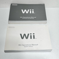 Nintendo Wii owners manual and system set up settings guides